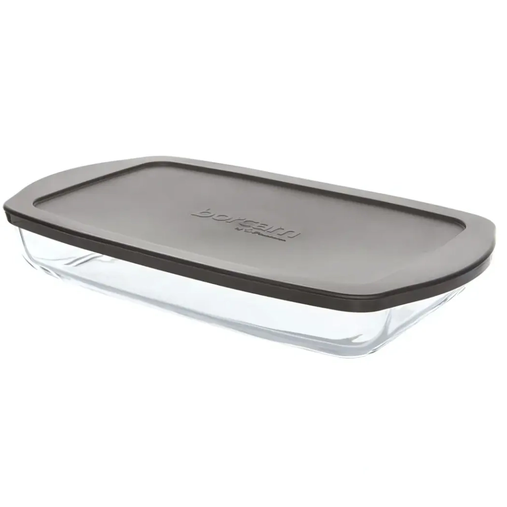 Форма для запекания с серой пл.крышкой 1950 мл (336*190*50 мм) (1205850)