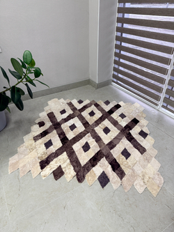 Меховой Коврик прикроватный накидка на кресло из овчины