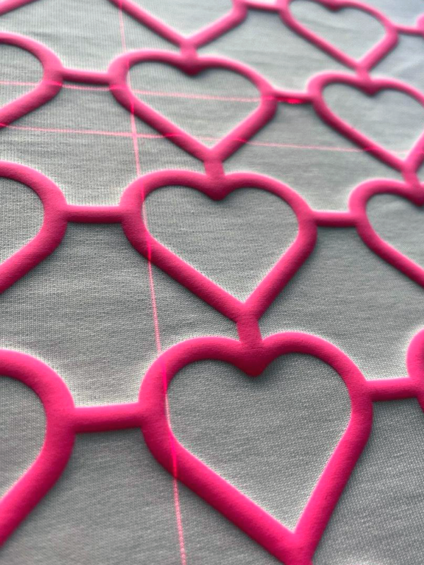 Термопленка Полиуретановая Объемная Ю.Корея (розовый неон)