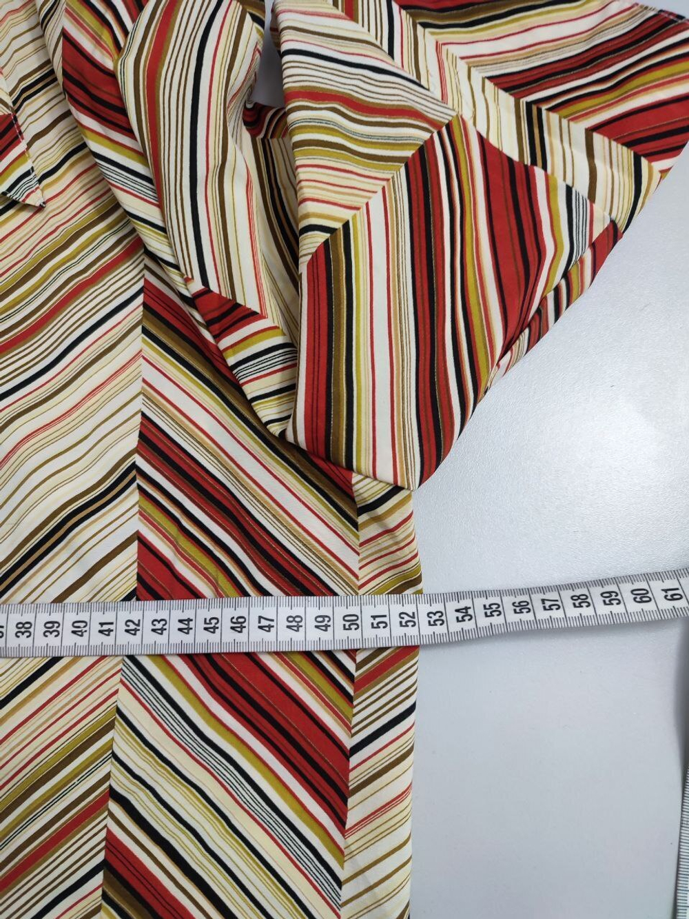 Блузка в разноцветную полоску 48-50 размер