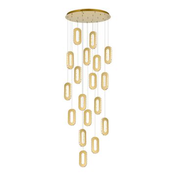 SL6506.203.18 Светильник подвесной ST-Luce Золотистый/Золотистый, Прозрачный LED 18*9W 3000K ALLUNGO