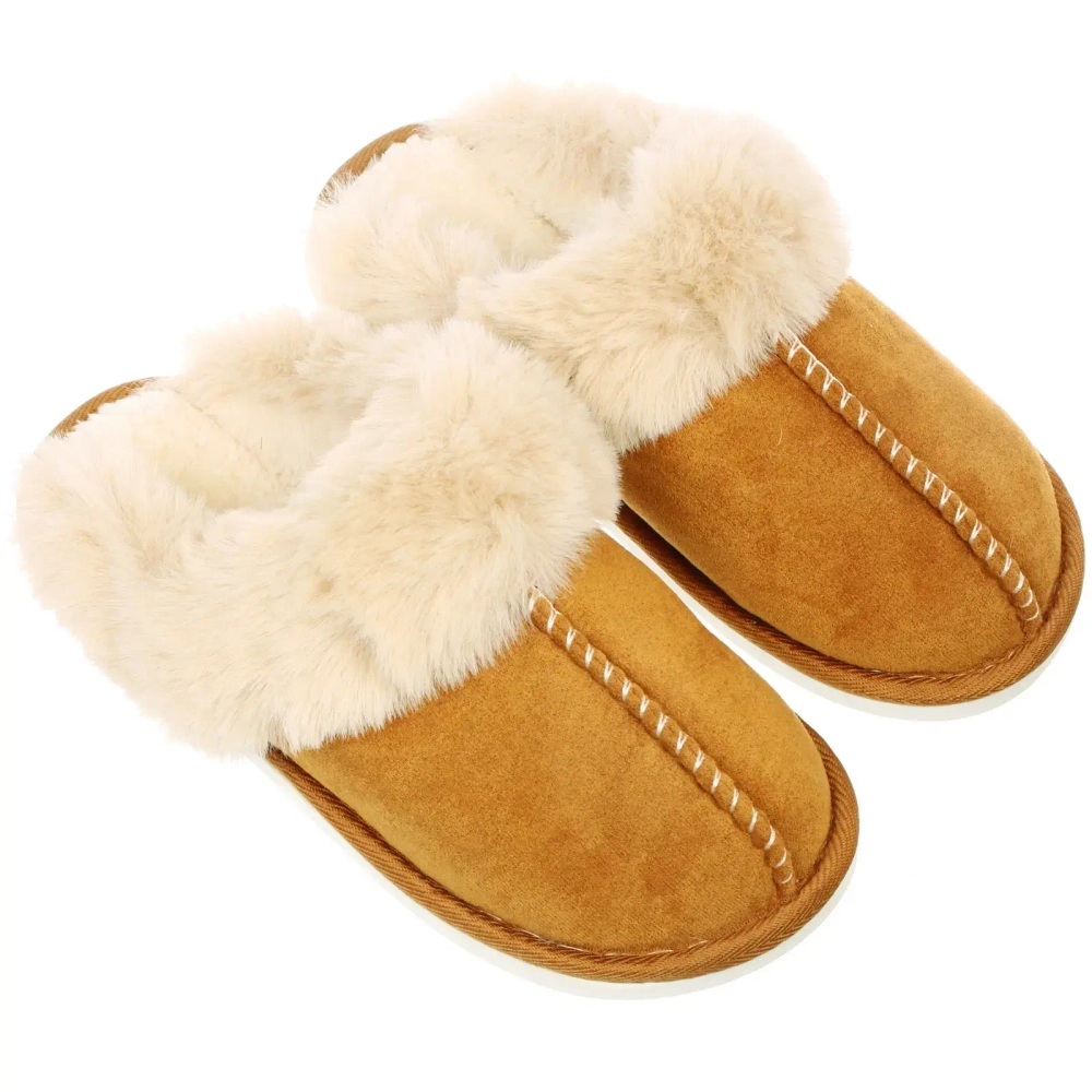 Тапочки женские домашние «IRIS», цвет капучино, р-р 42/43