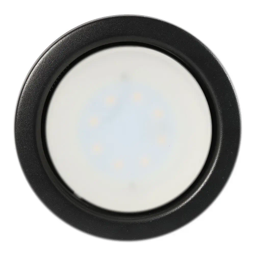 Встраиваемый потолочный светильник под лампу GX53, черный, без лампы