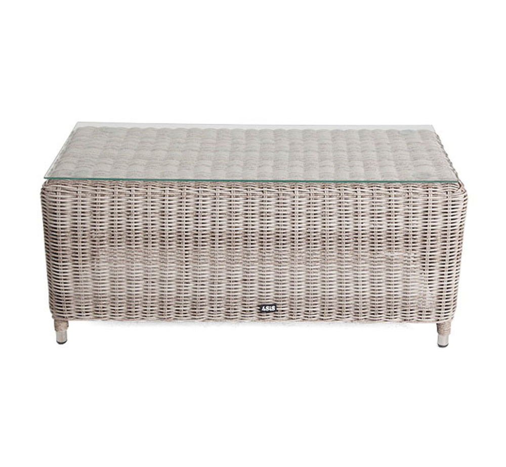 "Кон Панна" столик журнальный из искусственного ротанга, цвет бежевый