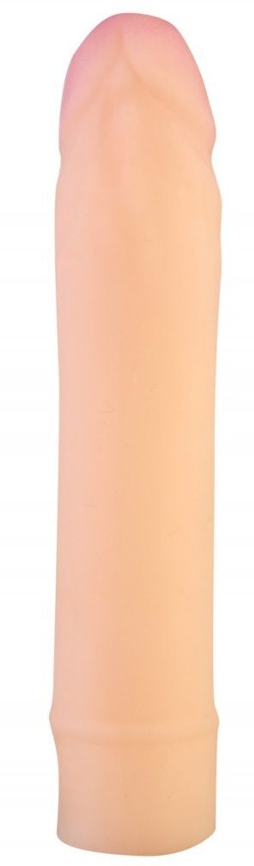 Телесный фаллоудлинитель-реалистик - 18,5 см.