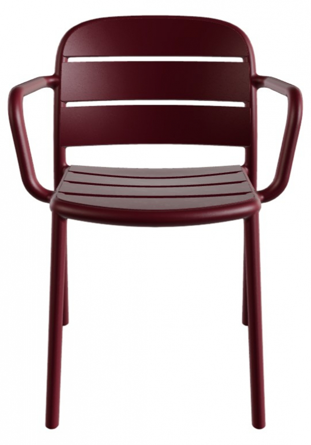 Кресло пластиковое Papatya Beykoz-K, гранатовый