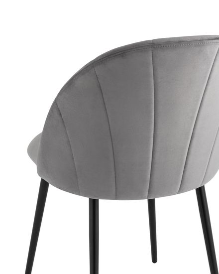 Стул Логан NEW велюр серый