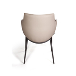 Стул с подлокотниками Sofia, экокожа soft-touch, серый