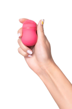 Розовый стимулятор клитора PPP CURU-CURU BRUSH ROTER (Цвет: розовый)
