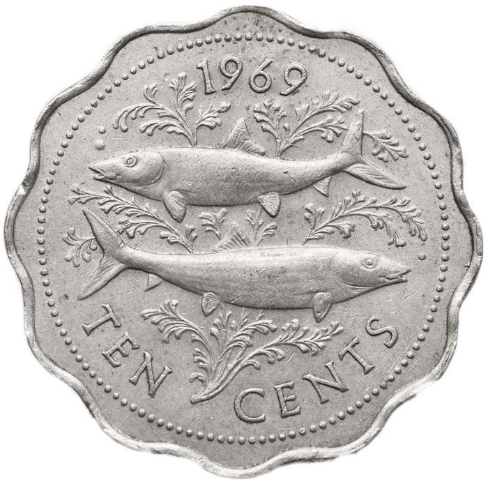10 центов 1969 Багамские острова
