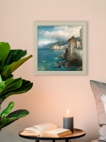 Картина на натуральном холсте настенная интерьерная 27*27 см