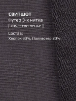 Костюм для мальчика серый, свитшот и брюки