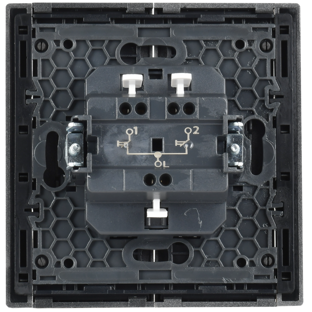 FORTE&PIANO Выключатель жалюзи 10А FP511 сталь IEK