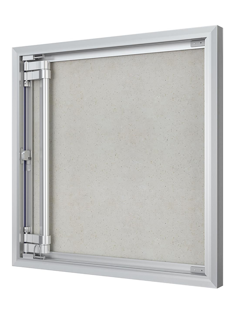 Люк ревизионный D Ceramo Optimum 600х600 скрыт.монтаж петля алюминий EVECS