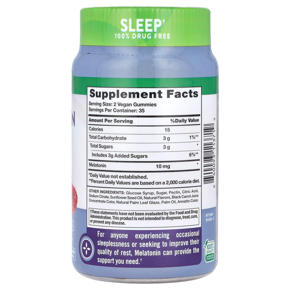 Nature's Truth, Sleep, жевательные таблетки с мелатонином, со вкусом натурального ягодного ассорти, 70 жевательных таблеток (5 мг в 1 жевательной таблетке)