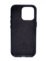 Кожаный чехол Leather Case iPhone 16 Pro Черный