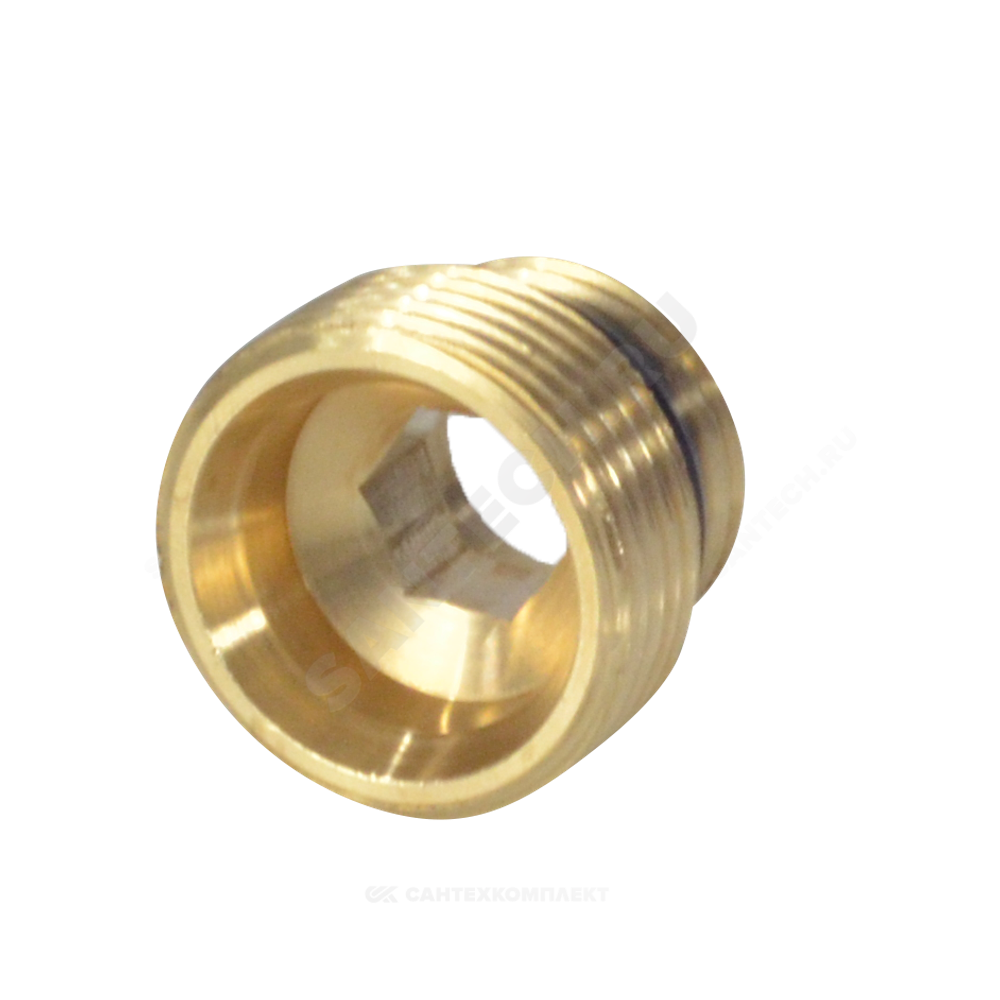 Переходник латунь 1/2"x3/4" под евроконус НР R483 Giacomini R483Y023