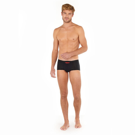 Мужские трусы хипсы черные HOM PLUME UP Trunk HO1 up 402373_400004