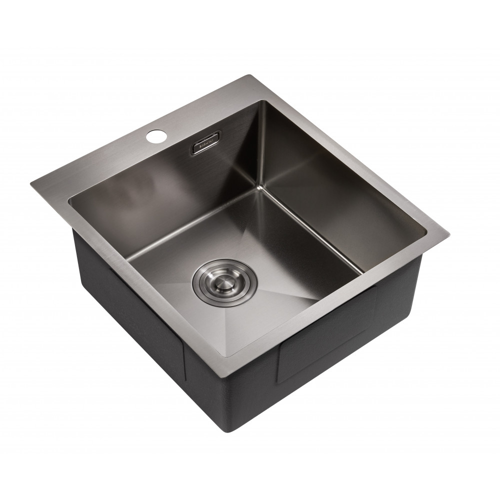 Мойка для кухни MILACIO Denia 46 Steel MC.77479 сталь воронёная