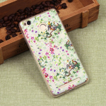 Силиконовый чехол с цветами для Xiaomi Redmi 3S, 009612