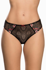 Трусы-слипы Ashley с цветочной вышивкой (Размер: 48) (Цвет: черный)