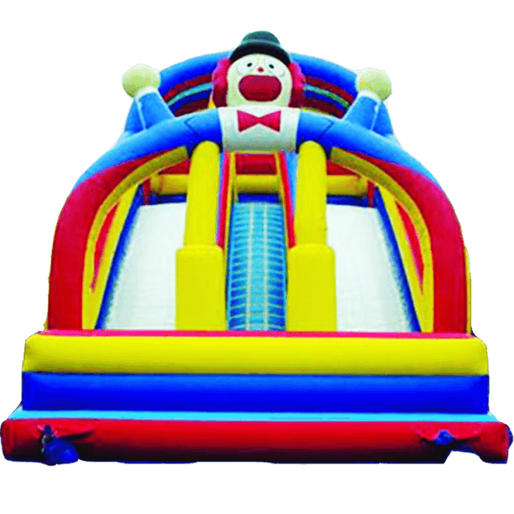Детский надувной батут-горка "Клоун"