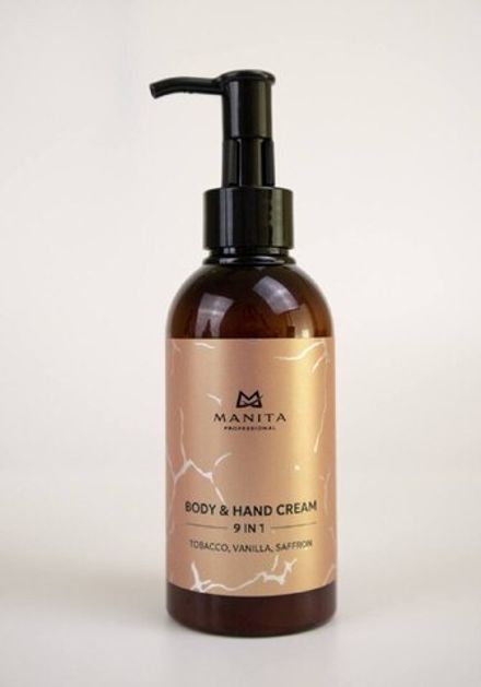 Manita Professional Крем для рук и тела 9в1 Tobacco, Vanilla, Saffron, 150мл