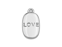 Подвеска-медальон LOVE, 13,5мм