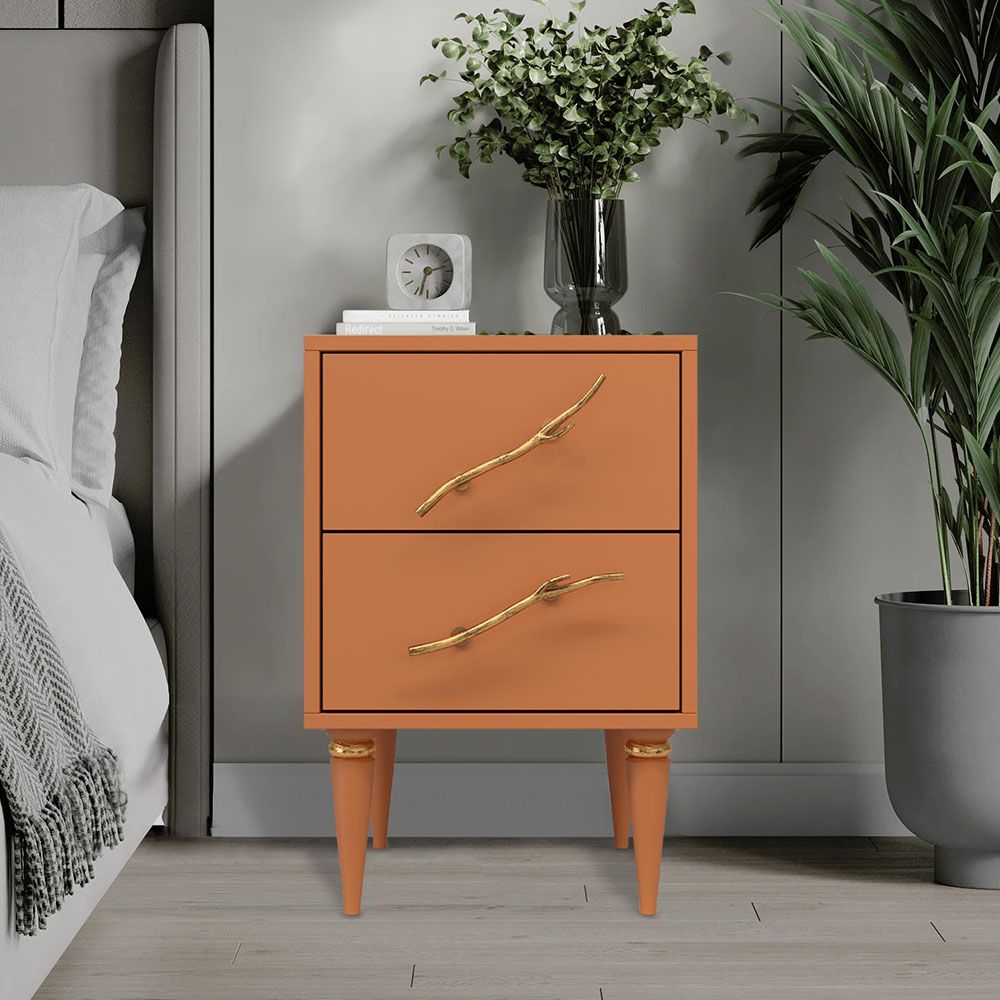 Тумба Арт Колор matte Классик Голд Томленый оранжевый матовый