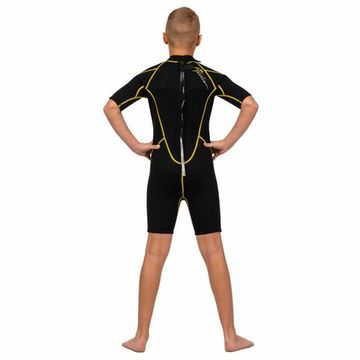 Гидрокостюм детский Marlin Malibu Shorty Junior 2,5 мм черно-желтый