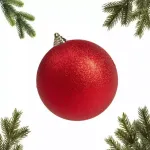 игрушка на елку "Шар с глиттером"