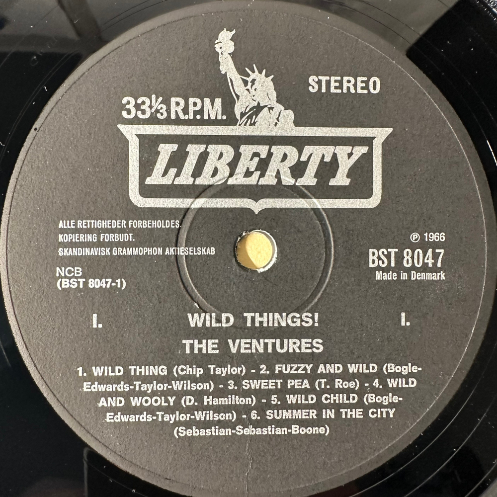 The Ventures ‎– Wild Things! (Дания 1966г.)