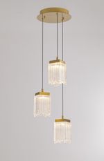 Подвесной светильник MD25020403-3A2 Satin gold, LED/16.4W, 3000K dimmable
