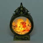 Сувенир с подсветкой «Дед Мороз с подарками» 9,3*15,2 см, Бронза