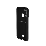 Силиконовый чехол с отделением для карты для Infinix Hot 20i black DF