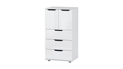 Комод Генри-11 IKEA (МДФ) Белый DM635-6 60*45*112 см, Белый   Фиеста