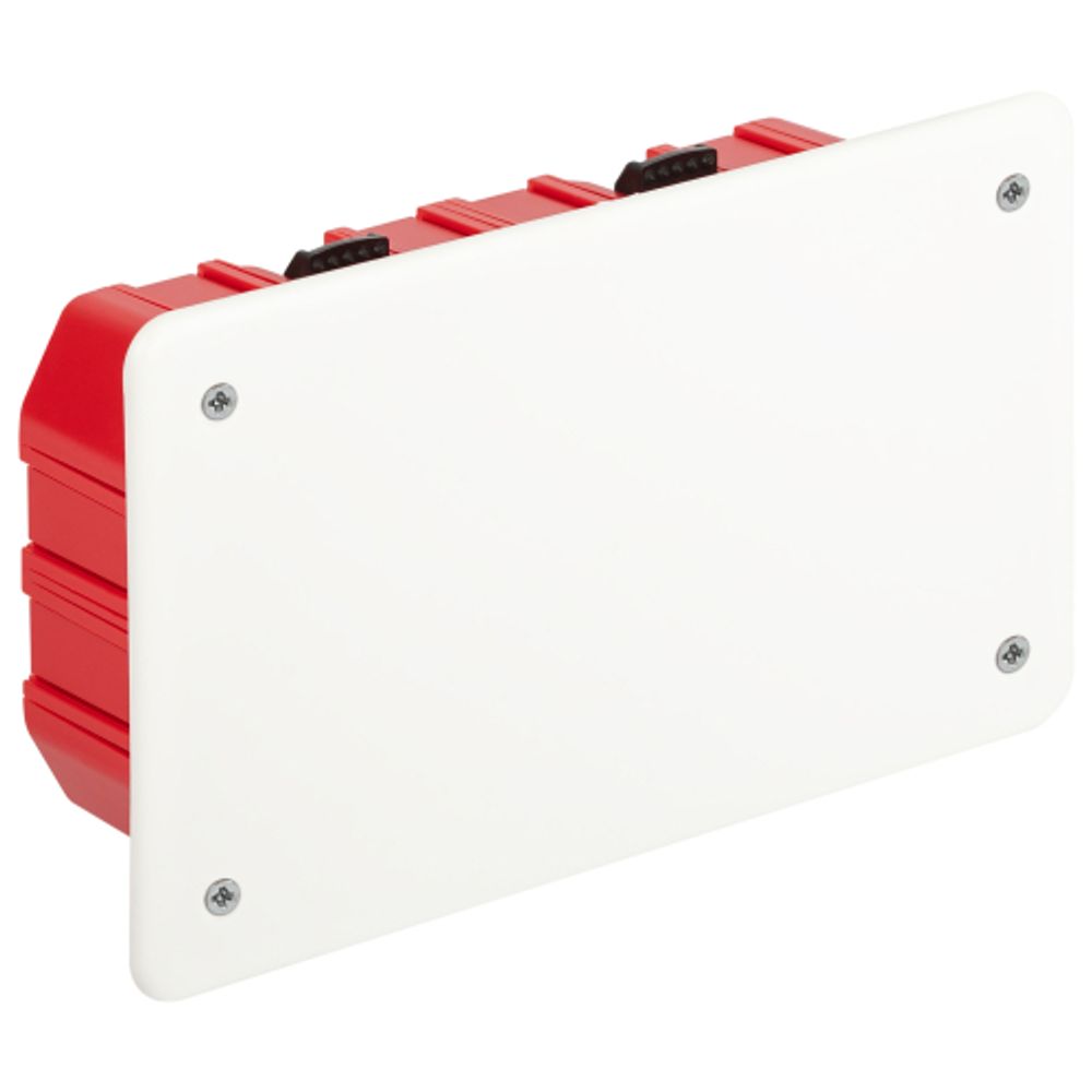 Распаячная коробка ЭРА KRP-172-96-45 скрытой установки красно-белая 172х96х45мм для полых стен саморезы крышка IP20