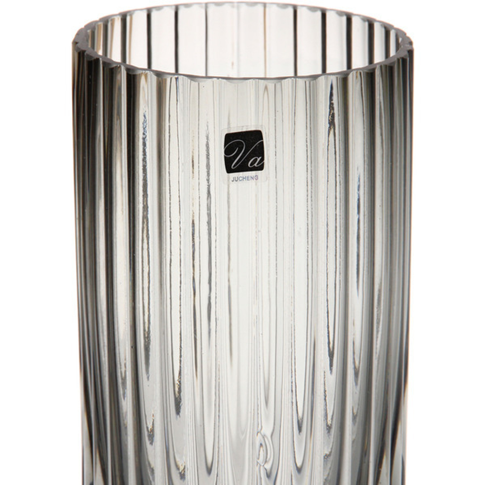 Ваза стеклянная «GREY GLASS» 10*20см