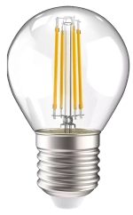 Лампа светодиодная G45 шар прозрач. 5Вт 230В 3000К Е27 серия 360° IEK LLF-G45-5-230-30-E27-CL