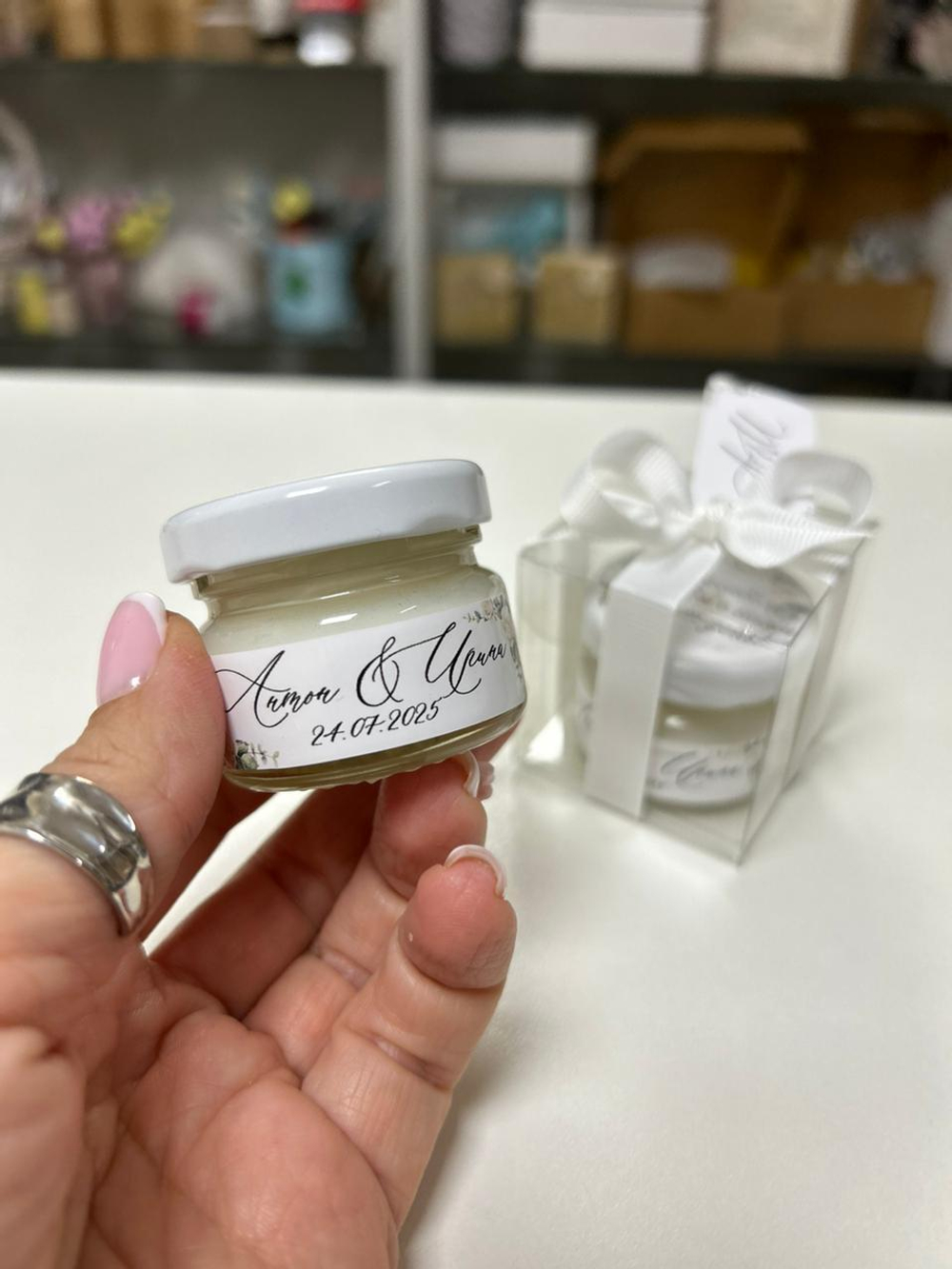 Брендированные ароматические свечи для корпоративных заказов, под СТМ, контрактное производство, 25 мл