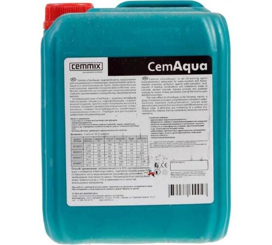 Добавка водооталкивающая (гидрофобизатор) CEMAQUA 5 л