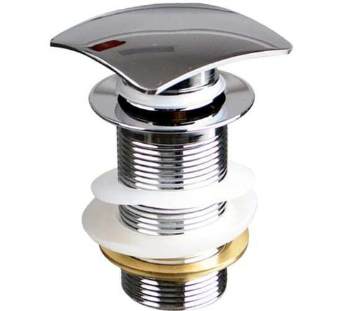 Донный клапан CLICK-CLACK с квадр. кнопкой хром TERMA 10117