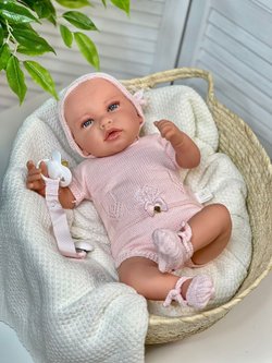 Кукла Реборн Marina and Pau 45см Ane мягконабивная (M3040)