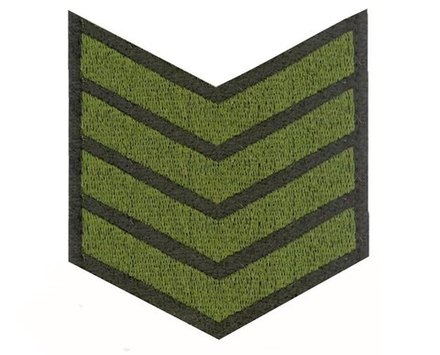 Нашивка за выслугу 4 года оливковая (на липучке)