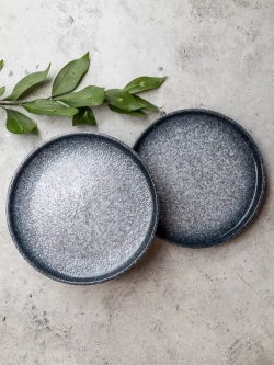 Тарелка с бортиками,Синий песок, диаметр 20 см - 6 шт.