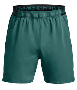 Мужские теннисные шорты Under Armour Men's UA Vanish Woven 6" Shorts - coastal teal/black