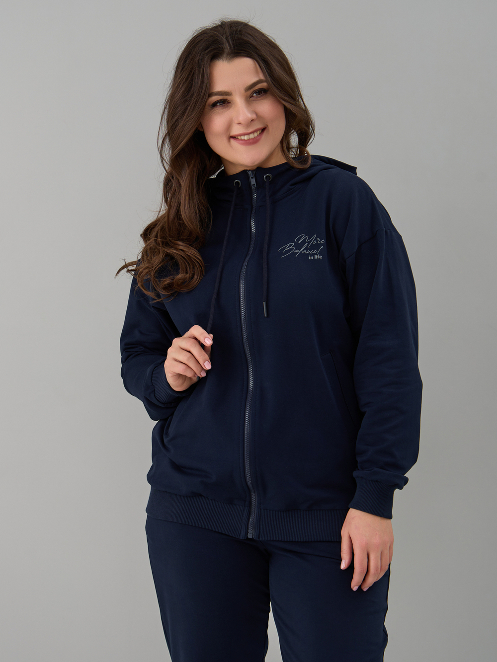 Костюм с брюками КБф-055О/синий-п