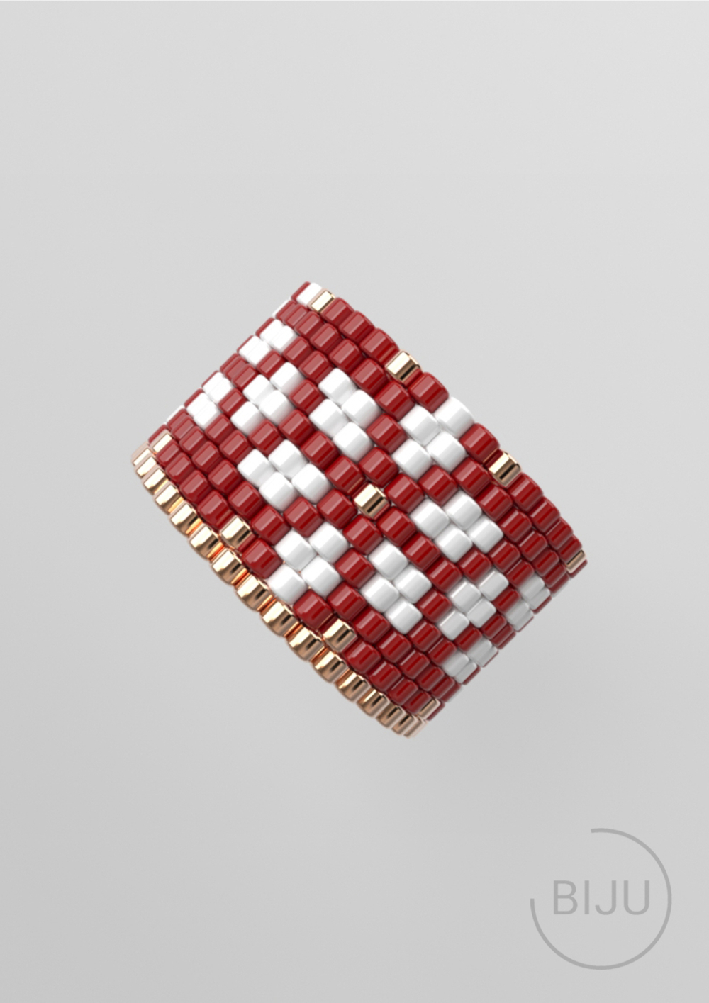 Схема кольца из бисера, узор PEYOTE, мозаичное плетение, четный счет, узор пейот из Miyuki Delica 11/0, файл PDF, RING_451_1