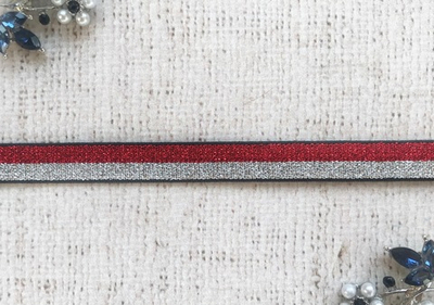 Резинка с люрексом, ш.  1 см.