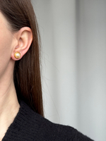 Серьги пусеты с «жемчугом»